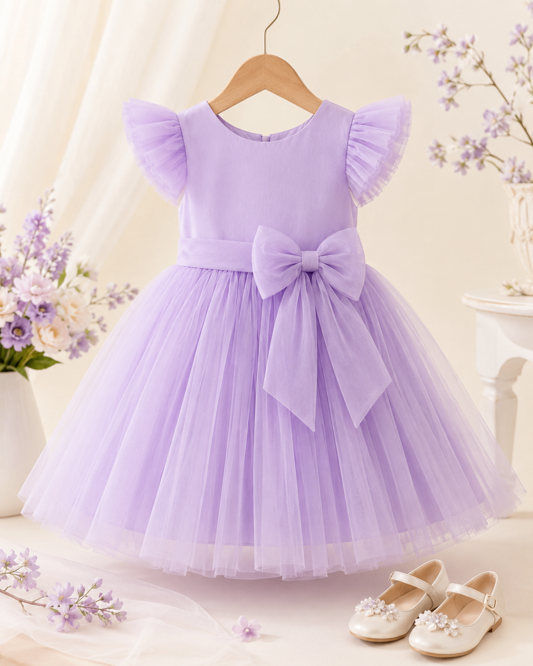 Lilac Tulle Party Dress