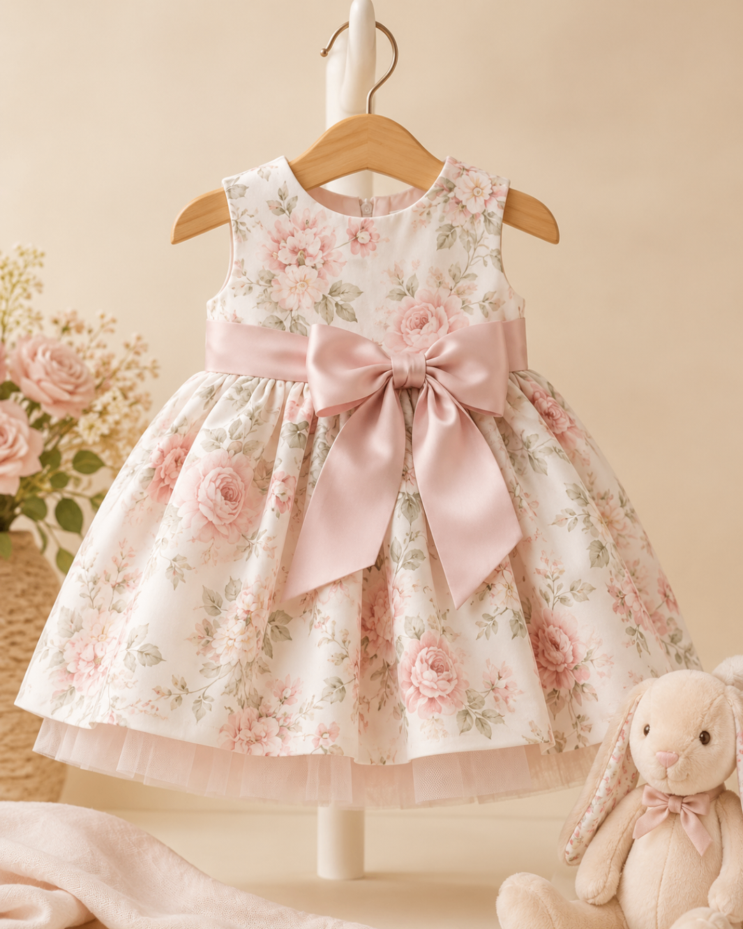 Rose Bow Party Dress